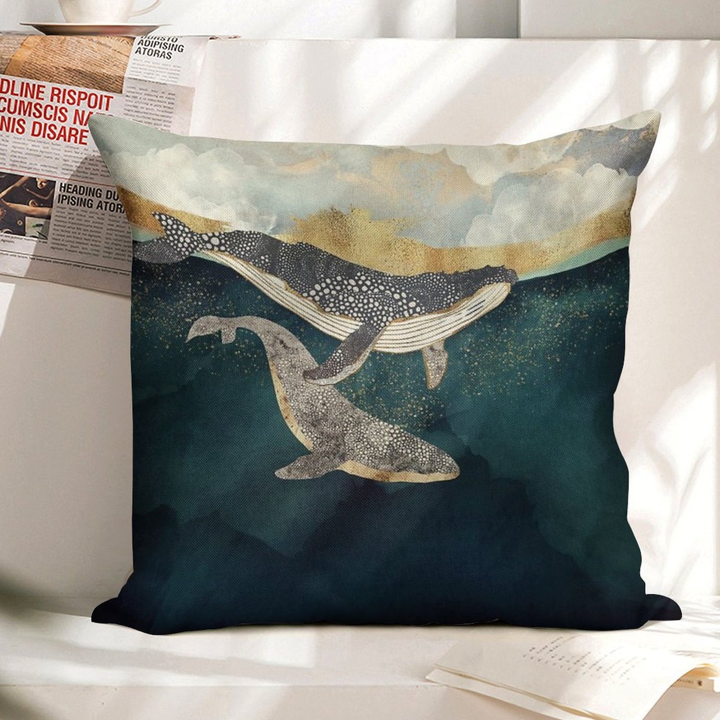 Bond II Linen Throw Pillow Cover