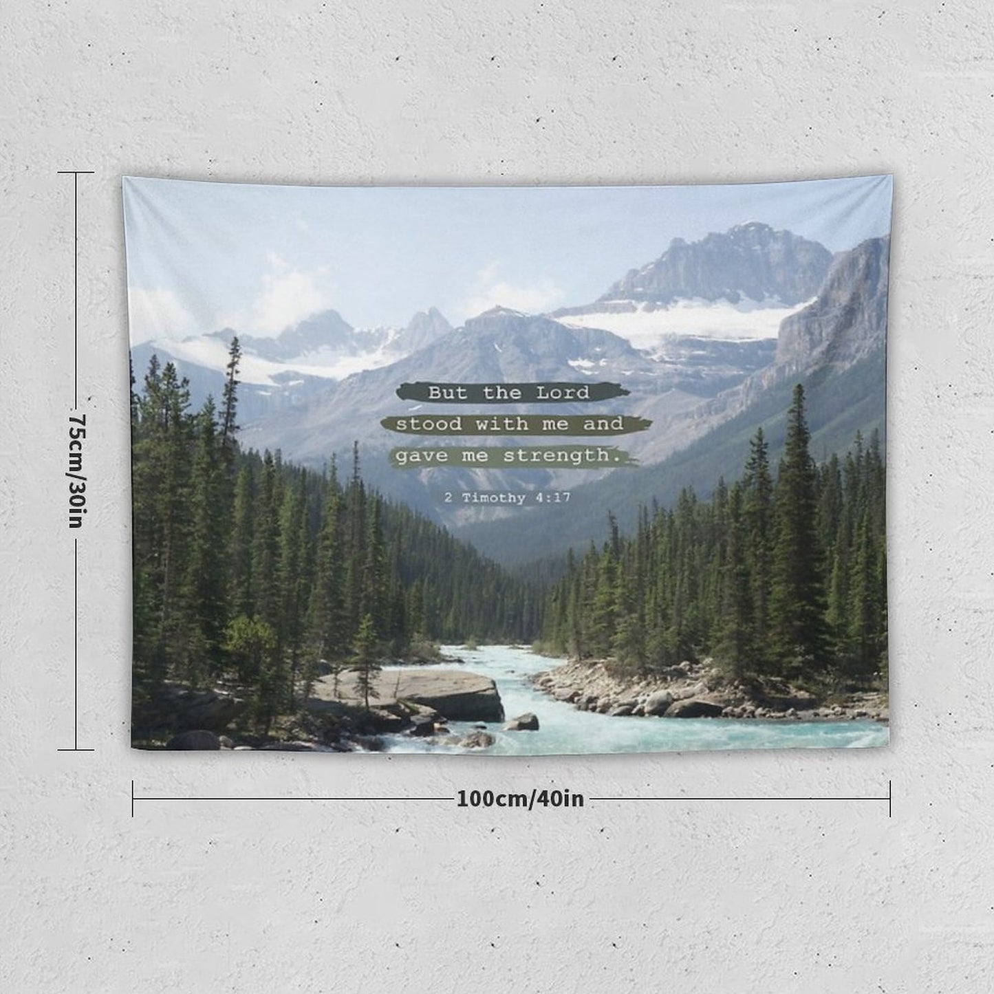 But The Lord Stood with Me, Canadian Rockies Tapestry