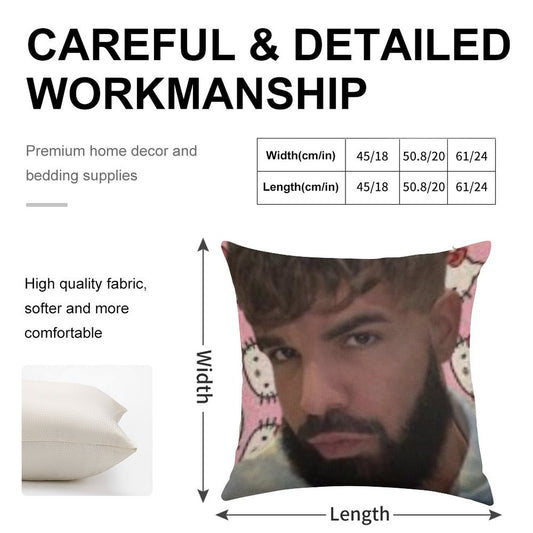 BBL Drake Linen Throw Pillow Cover