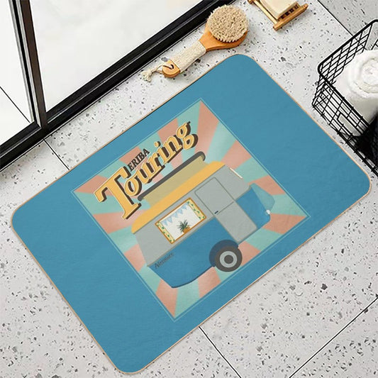 Vintage Touring Caravan Adventure Bath Mat