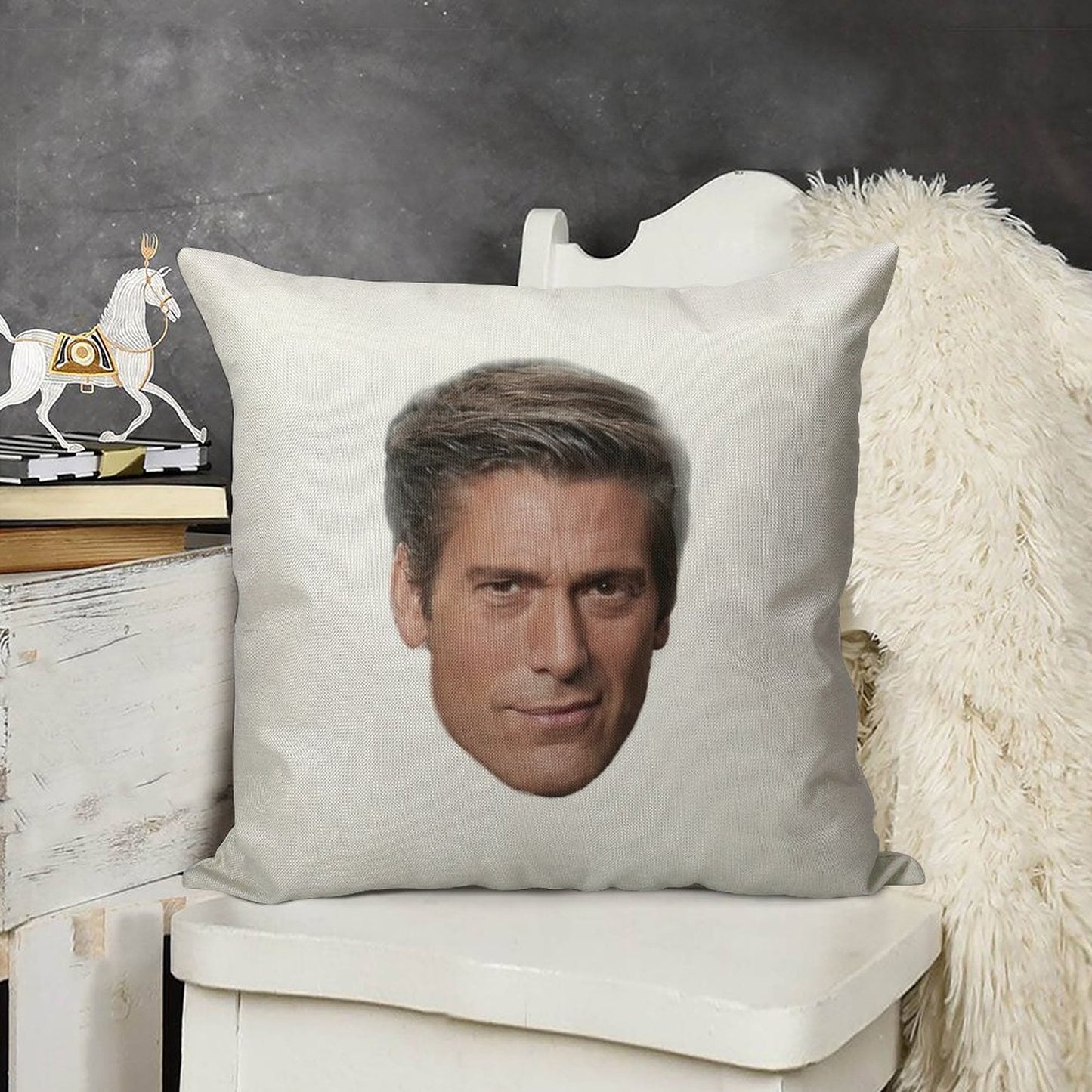 David Muirhead Linen Throw Pillow Cover
