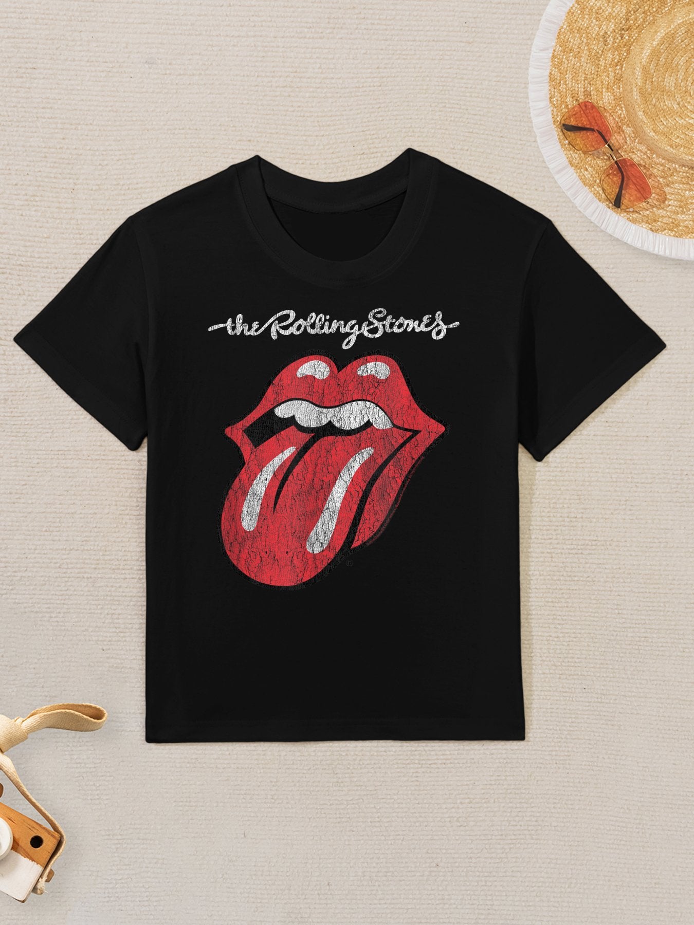 Rolling Stones Official Script Tongue Kids T-Shirt