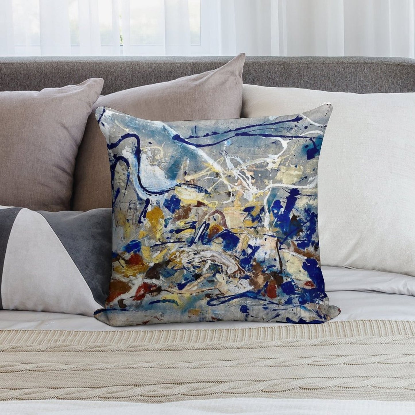 Sideshow Soft Hidden Zipper Throw Pillow