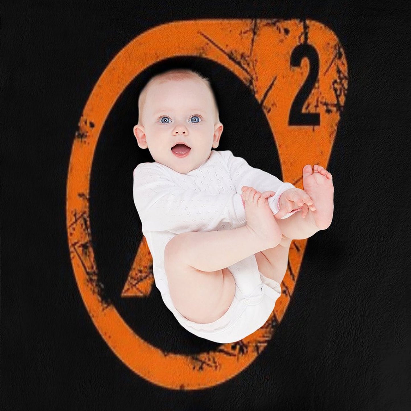 HL2 Orange Throw Blanket