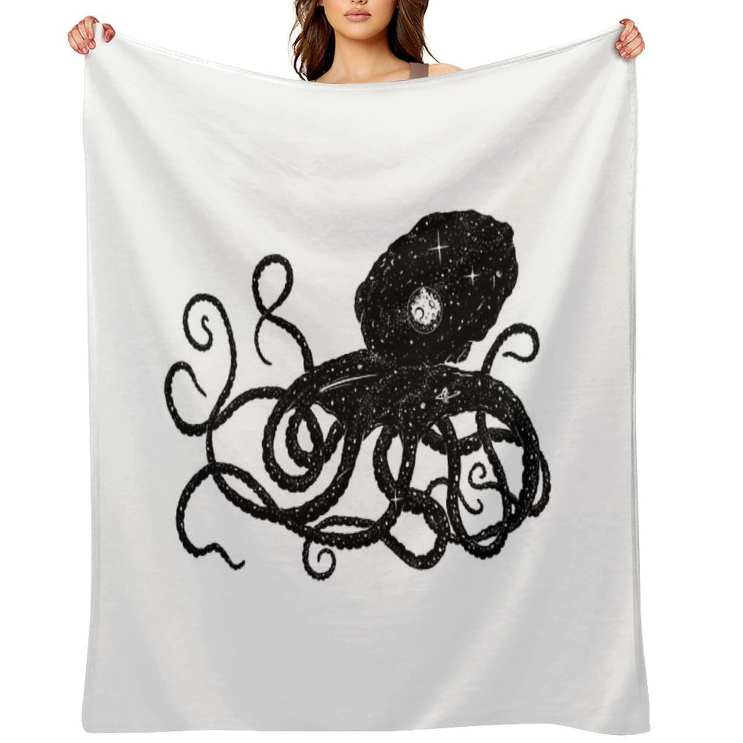 Galactapus Throw Blanket