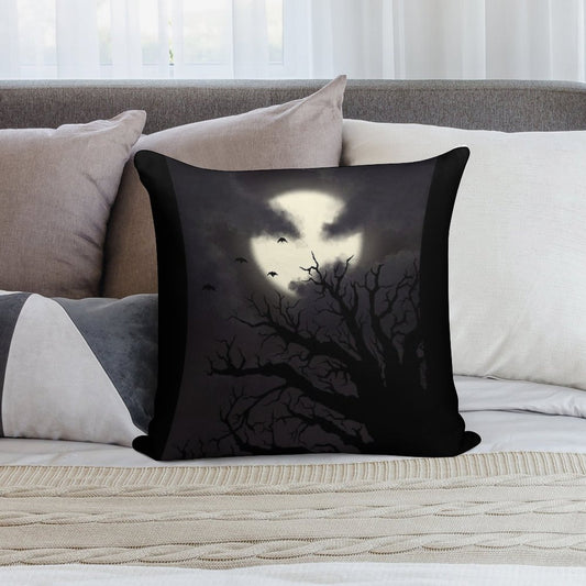 Spooky Night Sky Soft Durable Construction Throw Pillow