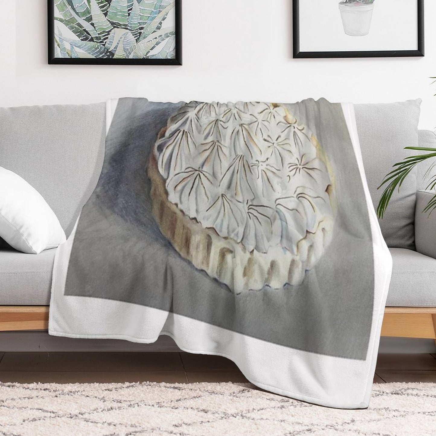 Lemon Meringue Pie Throw Blanket