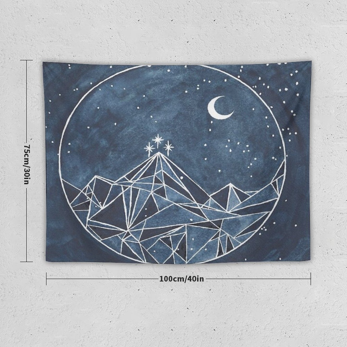 Night Court Moon And Stars Tapestry