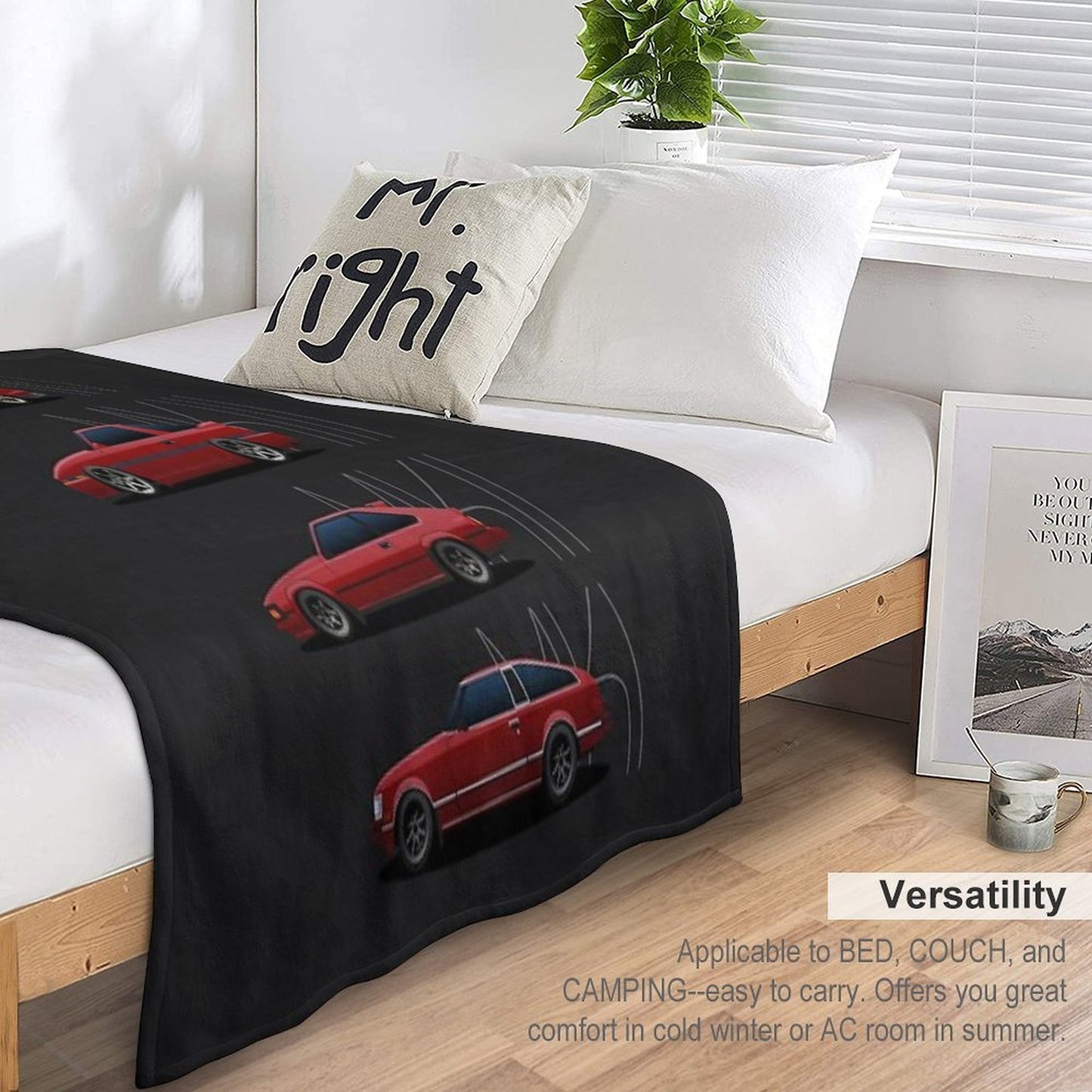 Toyota Supra Generations Throw Blanket