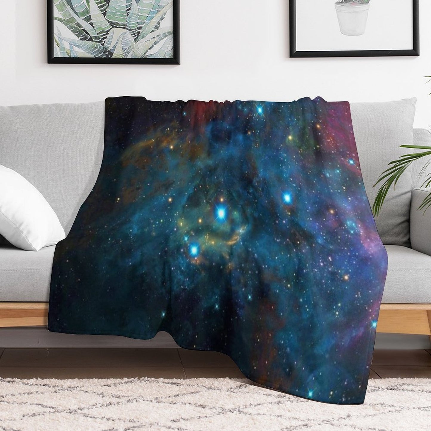 Galaxy Design Throw Blanket