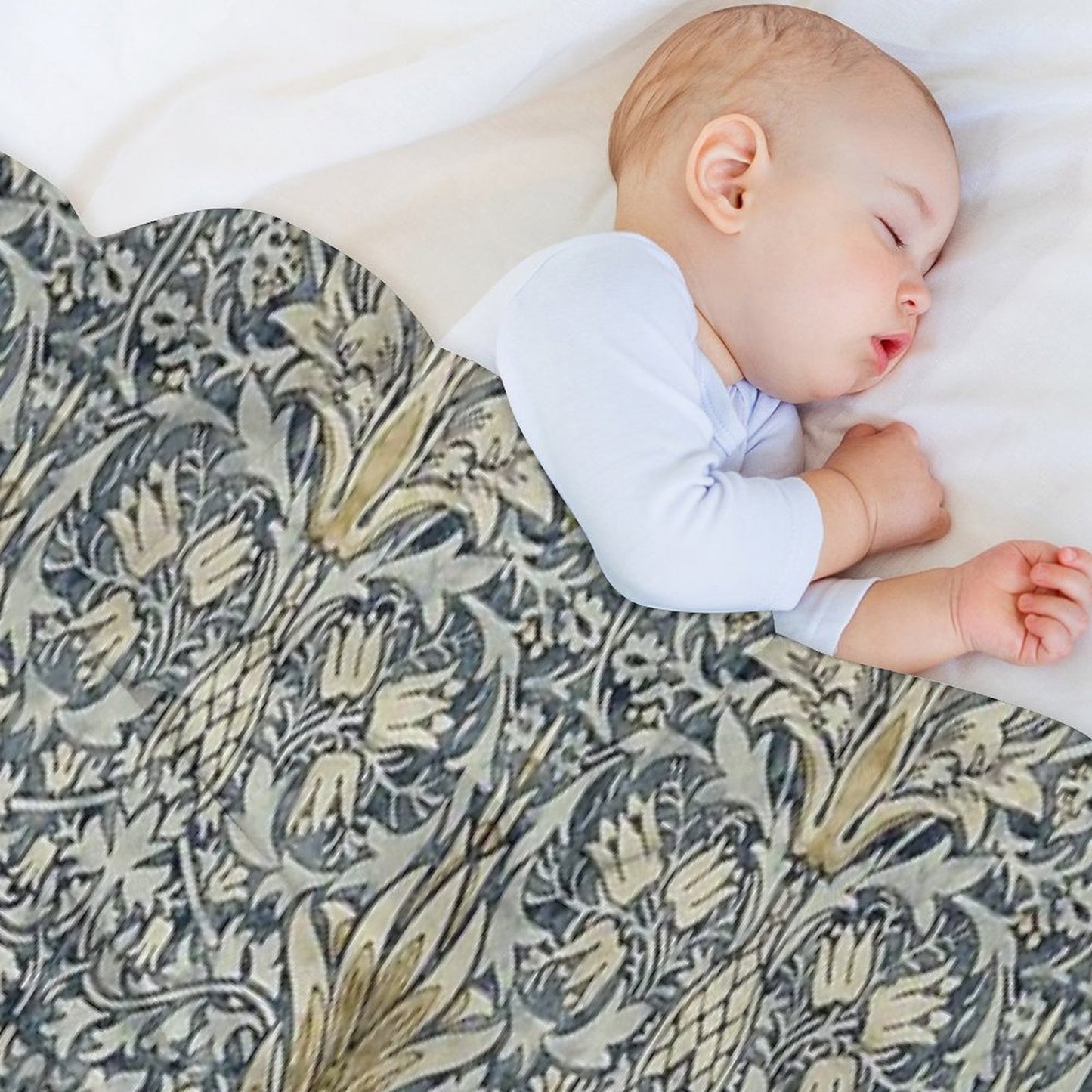William Morris Snakeshead Pattern Throw Blanket