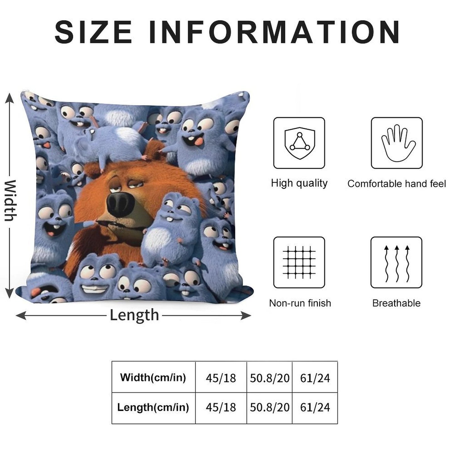 Grizzy And The Lemmings Soft Style Accent Throw Pillow