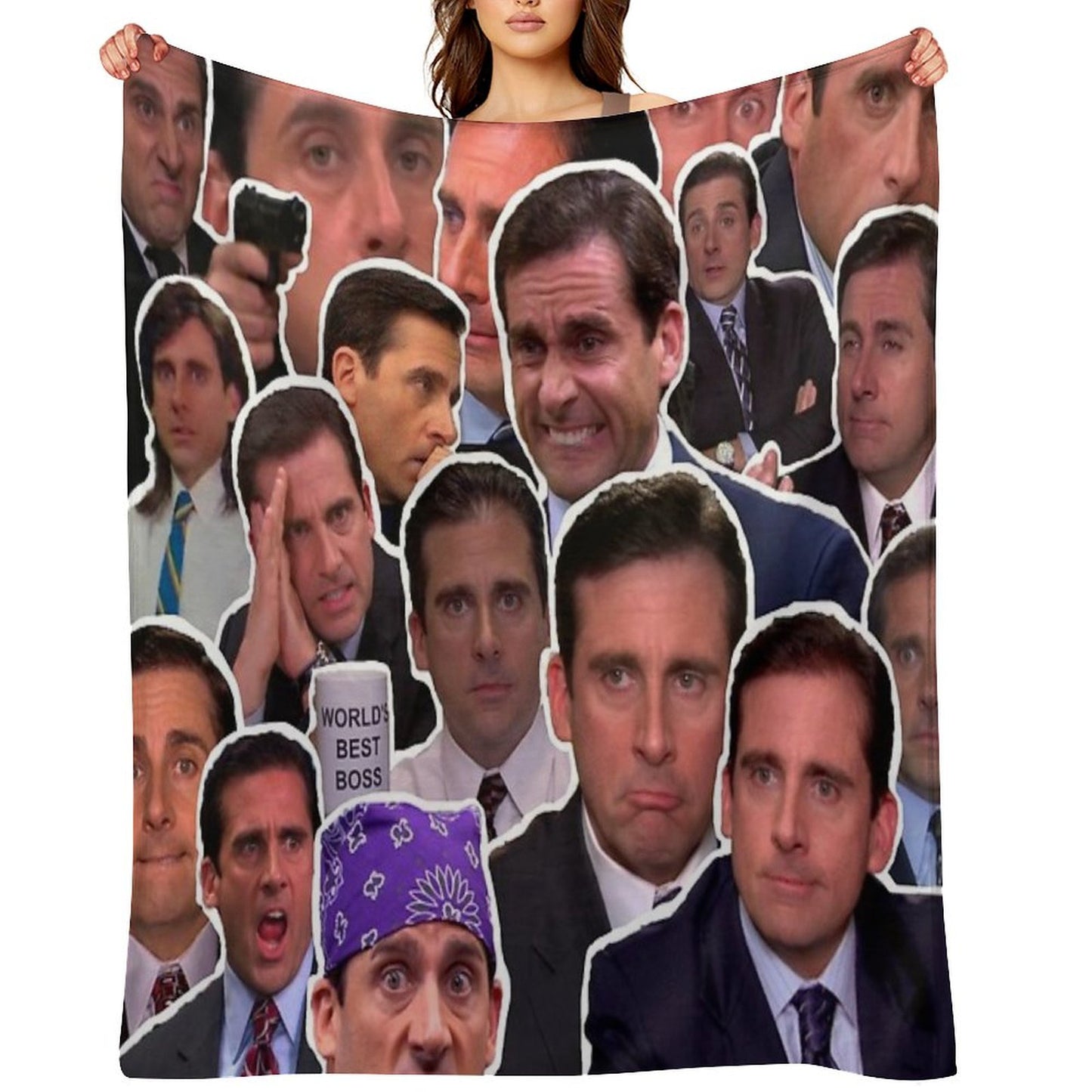 Michael Scott - The Office Collage Throw Blanket