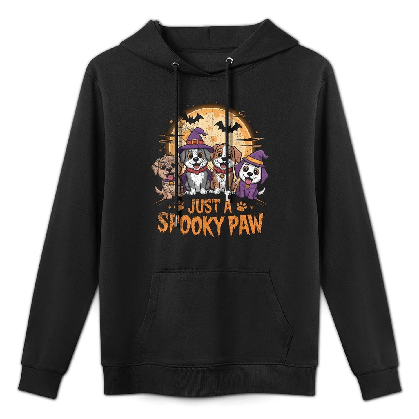 Funny Halloween Dog Ghost Costume Puppy Just A Spooky Paw Pilling-Resistant Hoodie