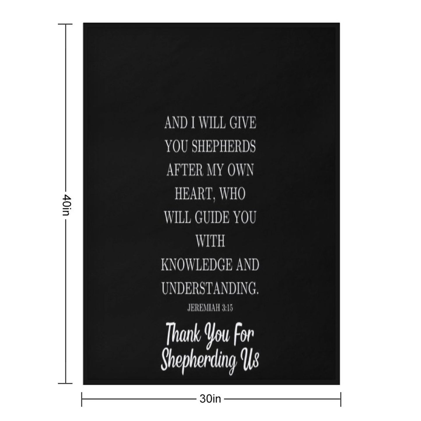 Pastor Appreciation Throw Blanket