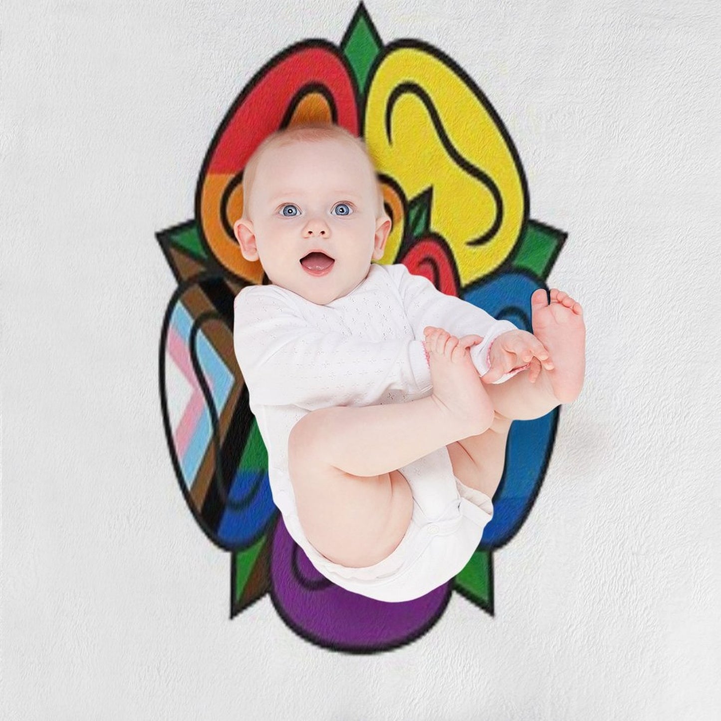 Pride Bloom Throw Blanket