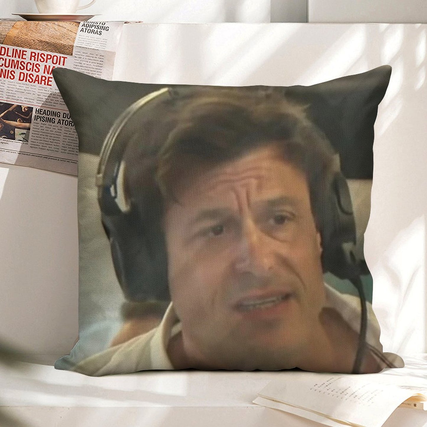 Confused Toto Wolff Linen Throw Pillow Cover