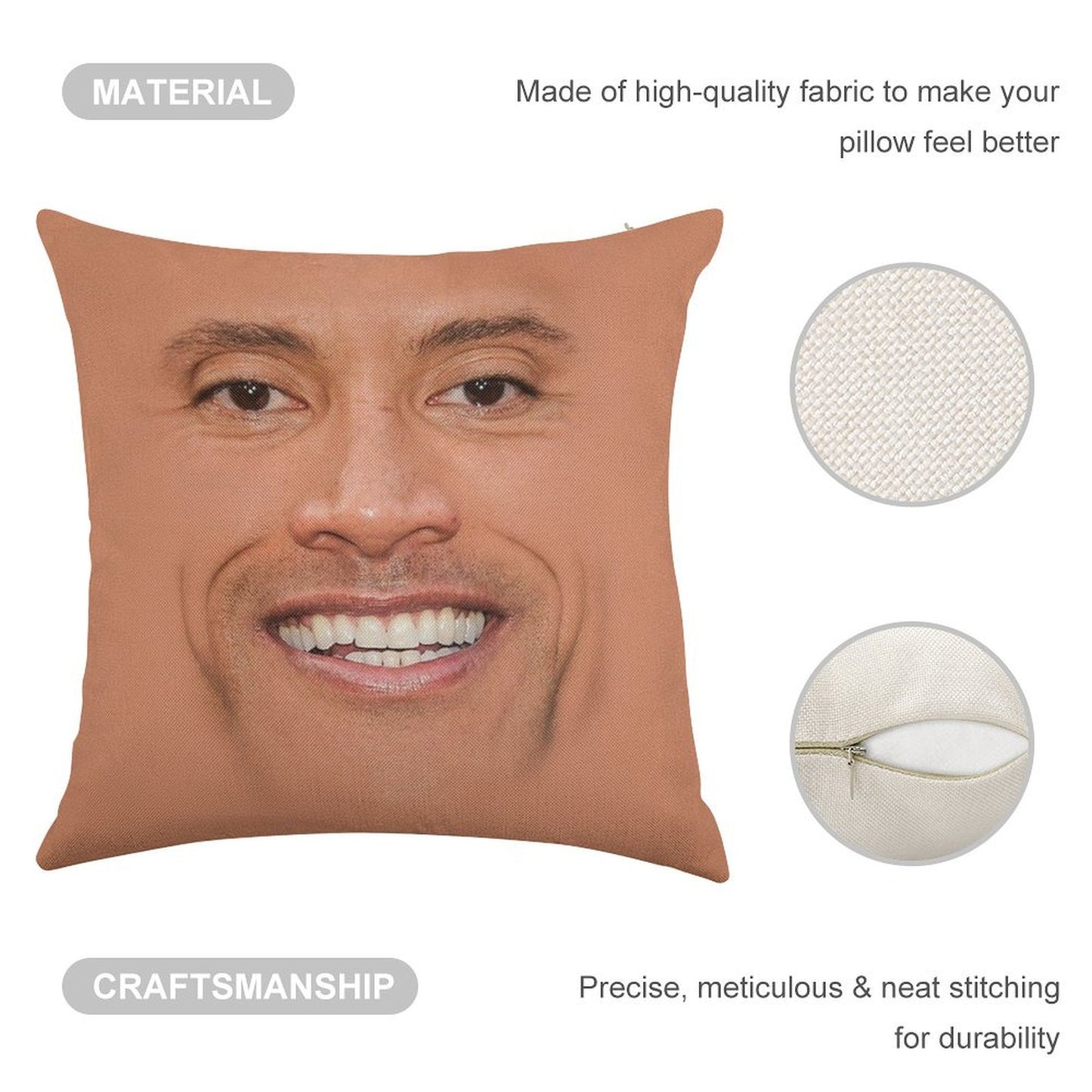 Dwayne Linen Throw Pillow Cover