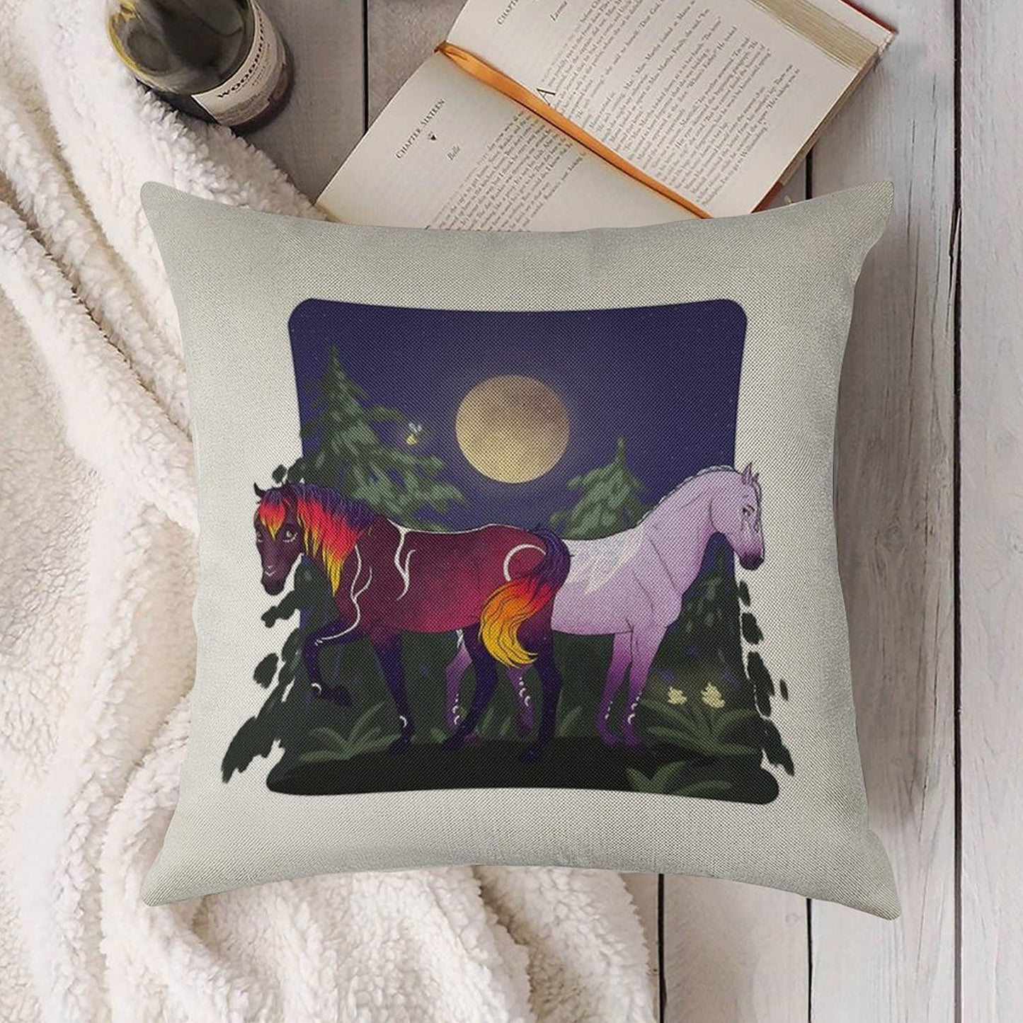Umbra And Ayla Star Stable Linen Throw Pillow Cover