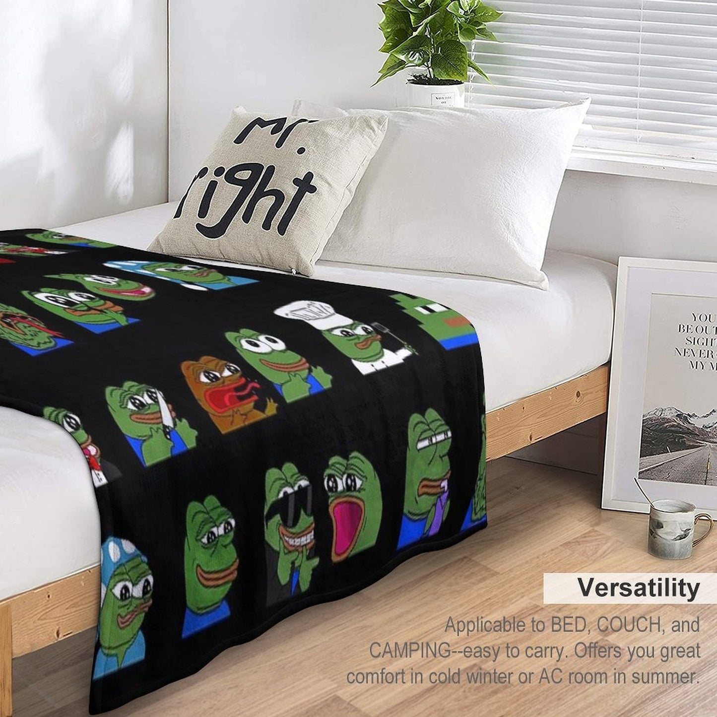 Pepe Peepo Variety Set (16 Pepes Edition) Throw Blanket