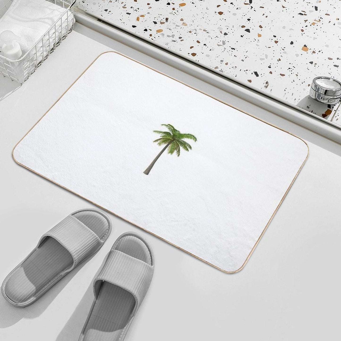 Classic Palm Tree Bath Mat