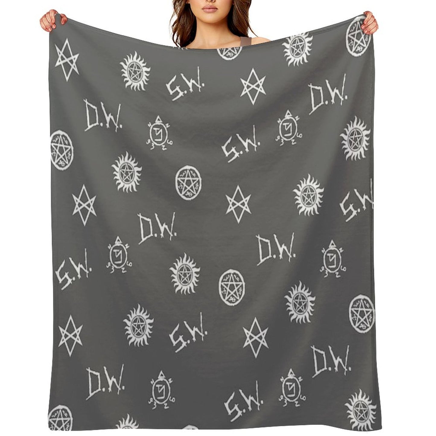 Supernatural Symbols Throw Blanket