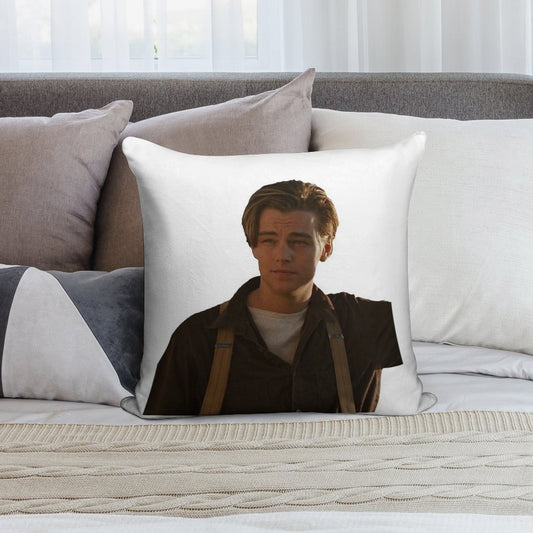 Jack Dawson from Titanic Soft Shrink-Resistant Throw Pillow