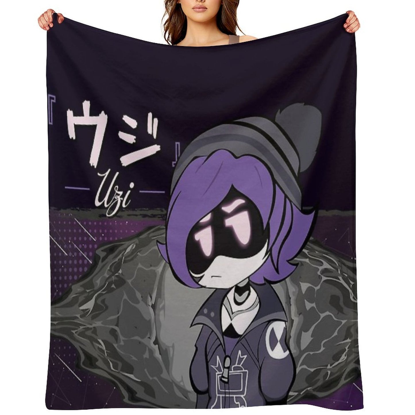 Uzi Doorman Skyness Murder Drones Throw Blanket