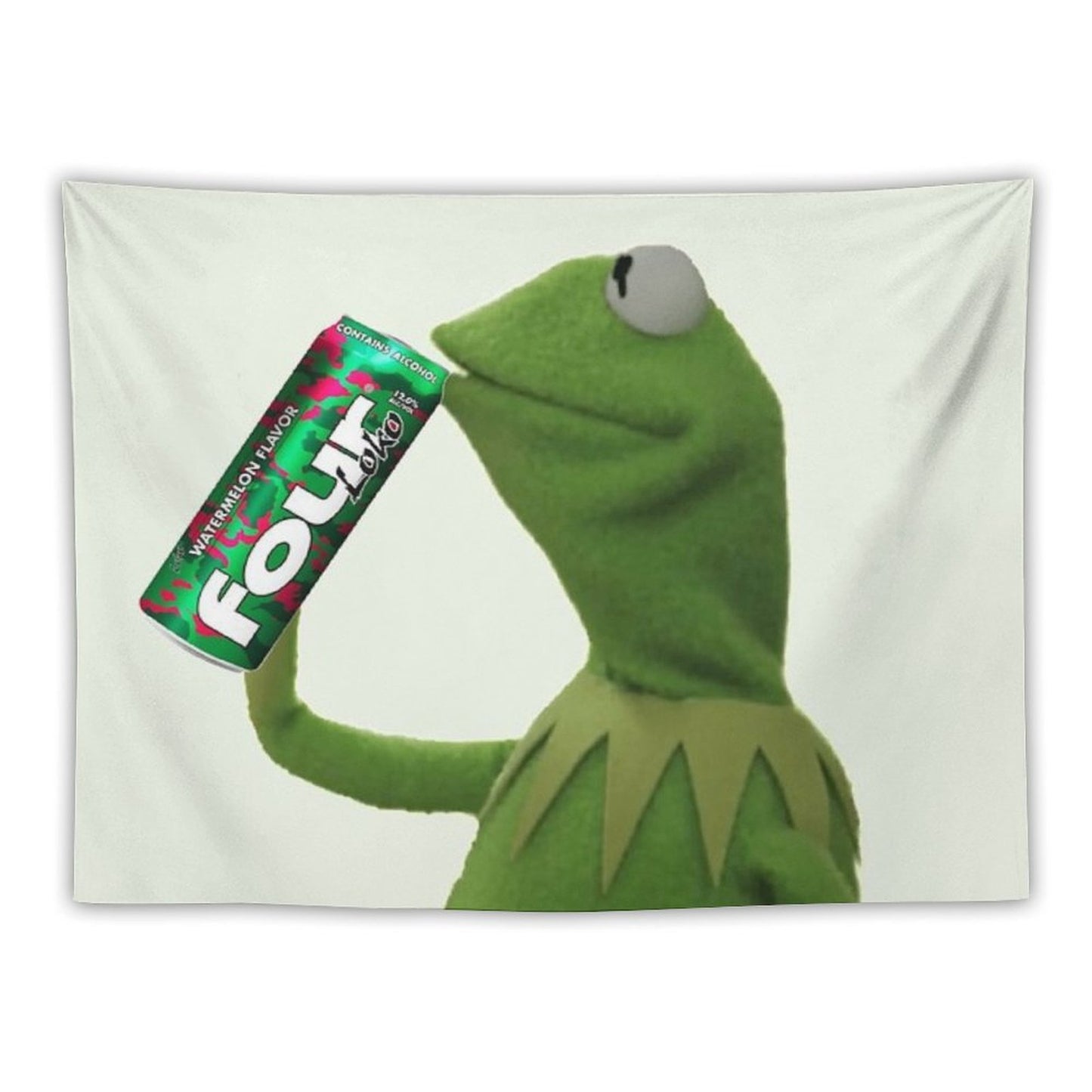 Kermit Sips Four Loko Tapestry