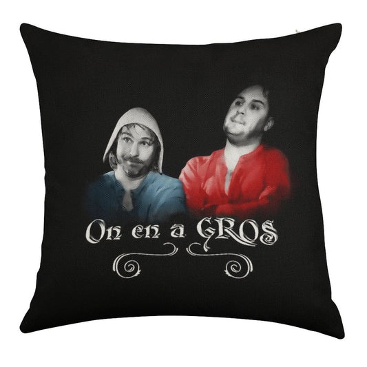 We Have GROS - Karadoc And Perceval Linen Throw Pillow Cover