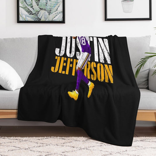 JUSTIN JEFFERSON Classique Throw Blanket