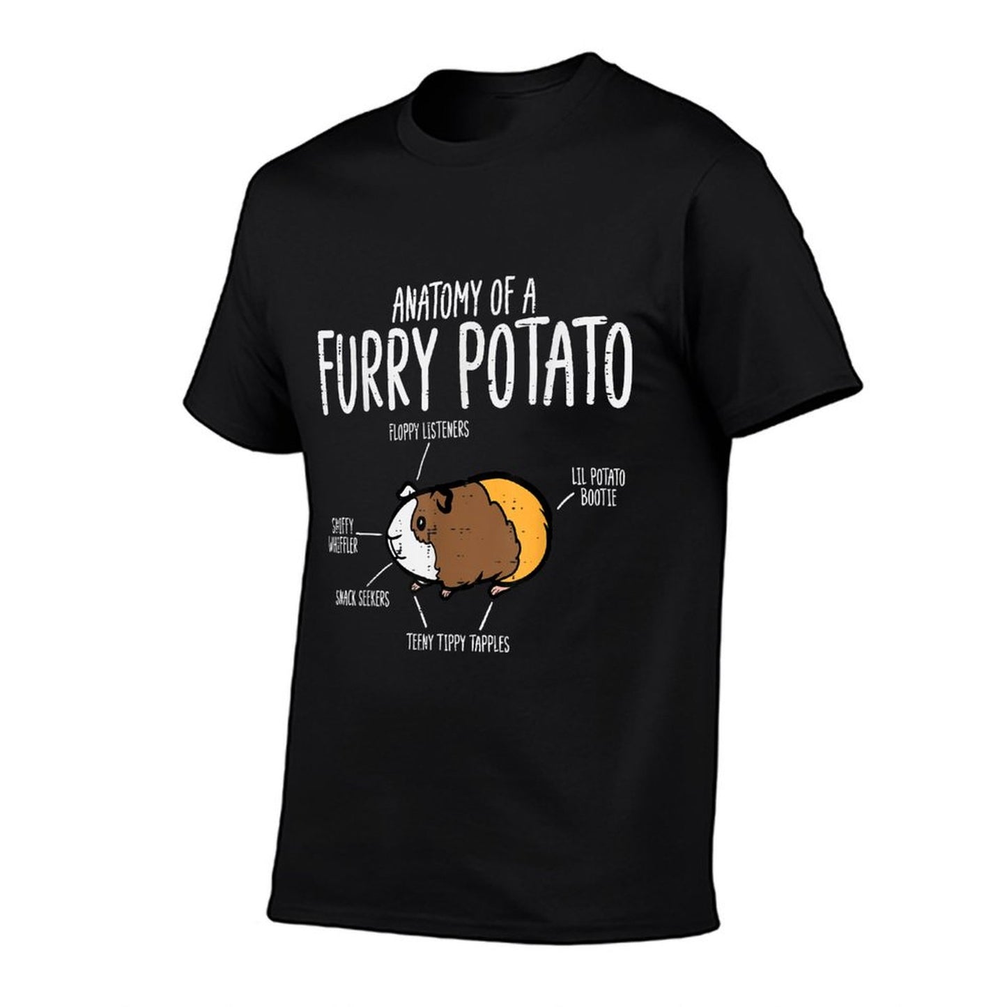 Guinea Pig Anatomy Of Furry Potato Funny Cavy Men Women Kids T-Shirt