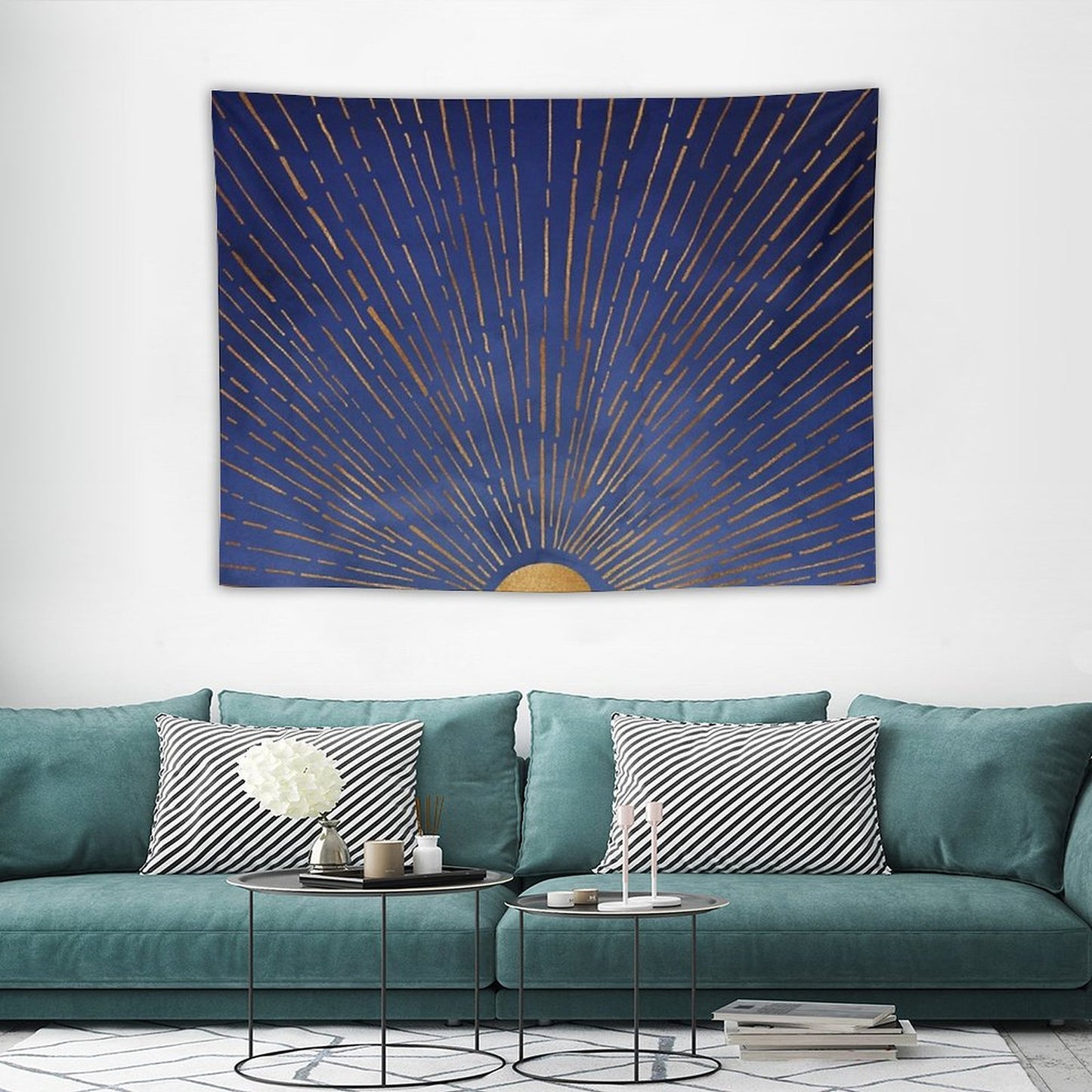 Indigo Sunset Tapestry