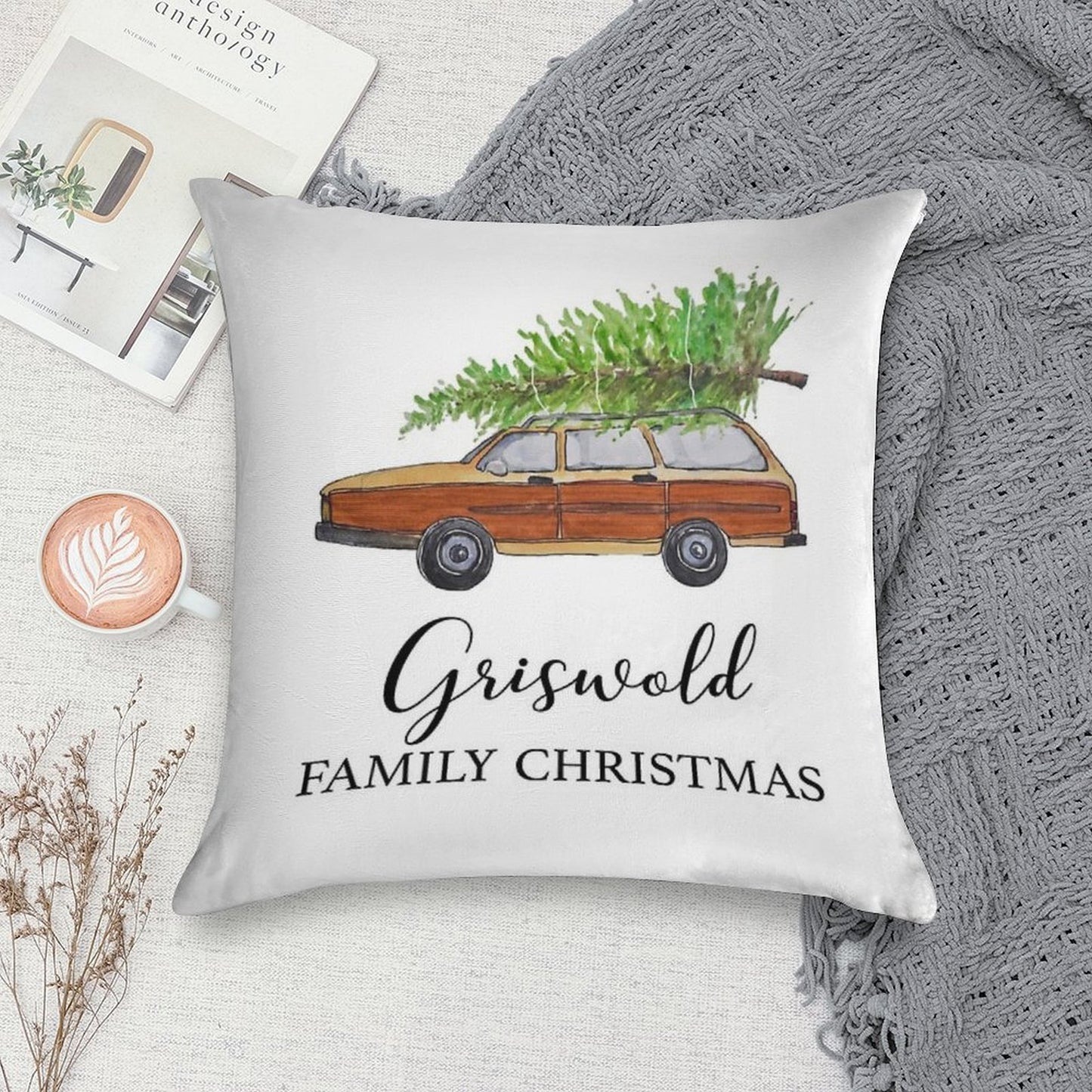 Christmas Vacation Griswold Family Christmas Soft High-Density Material Throw Pillow