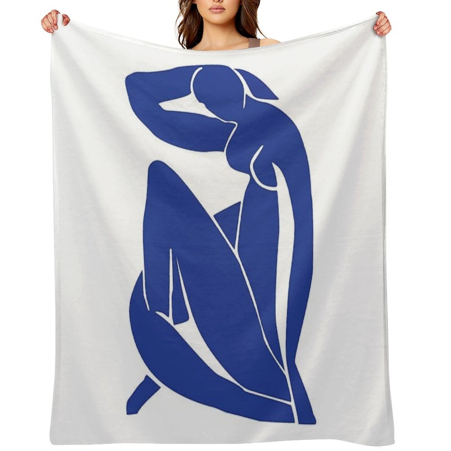 Henri Matisse - Nu Bleu II (Blue Nude) - The Cut Outs Throw Blanket