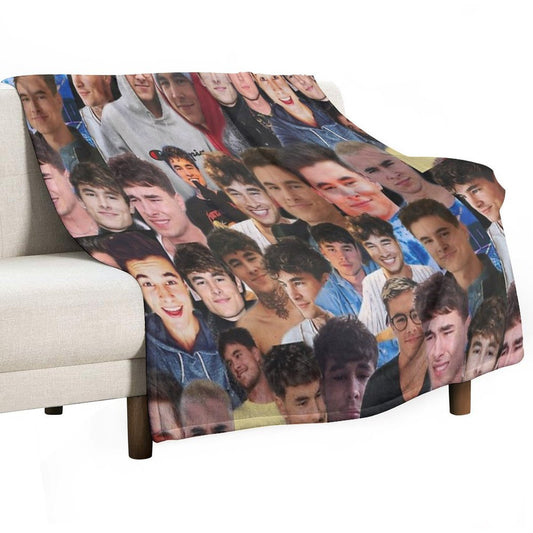 Kian Lawley Photo Collage Throw Blanket