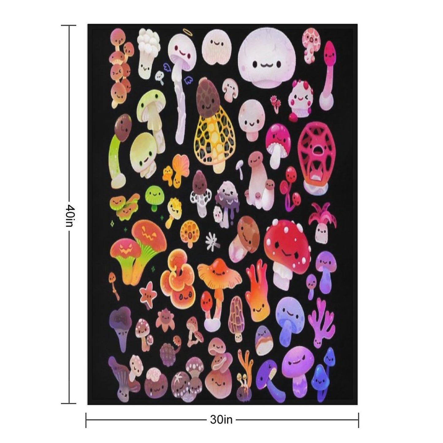 Mushroom Throw Blanket