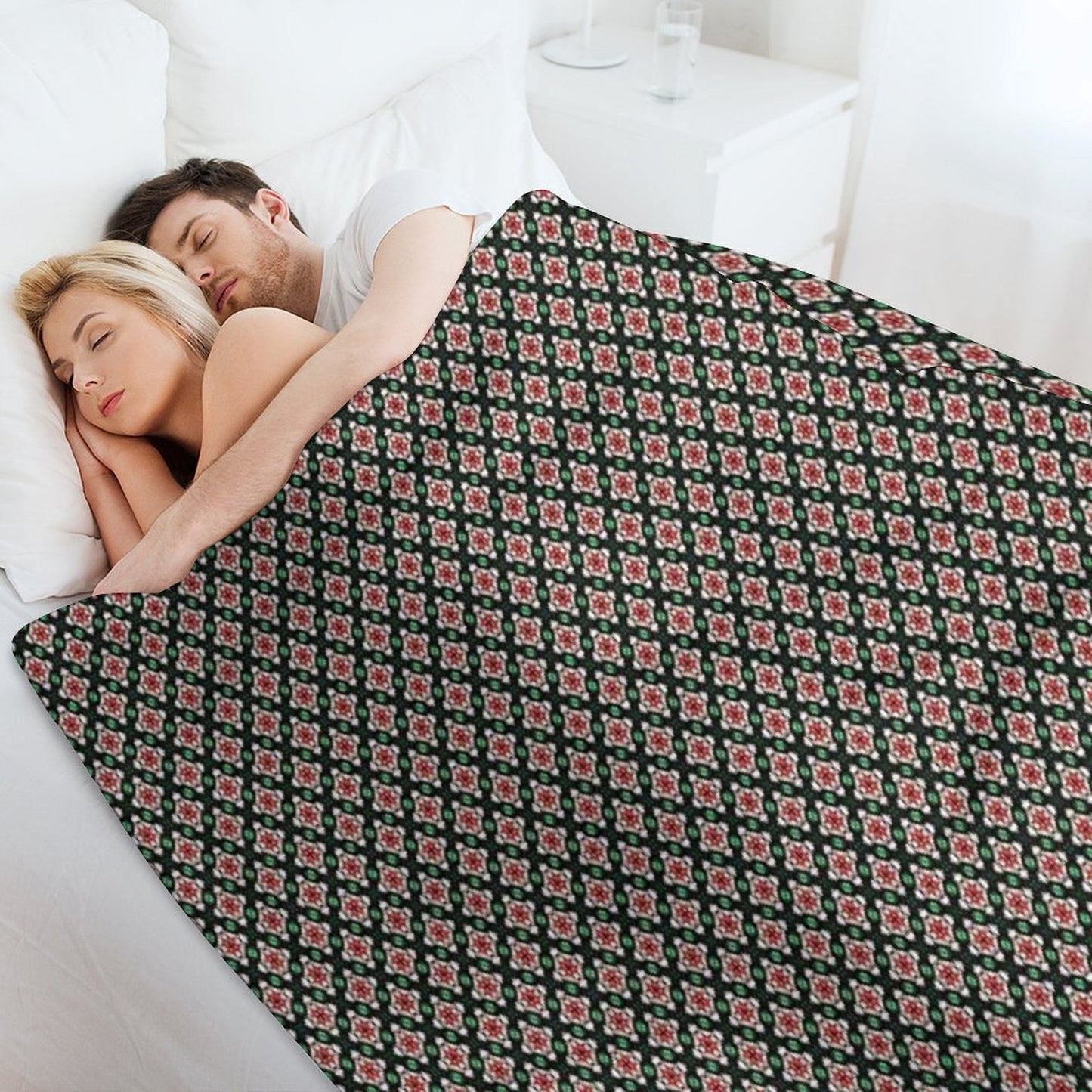 Earth Tones Wild Tiered Diamonds Throw Blanket
