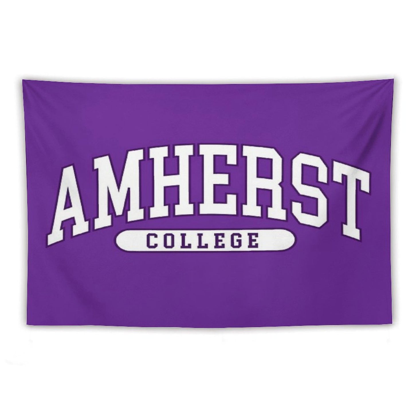 Amherst - College Font Curved Tapestry