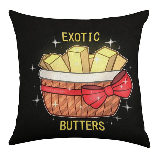 FNAF Exotic Butters Linen Throw Pillow Cover