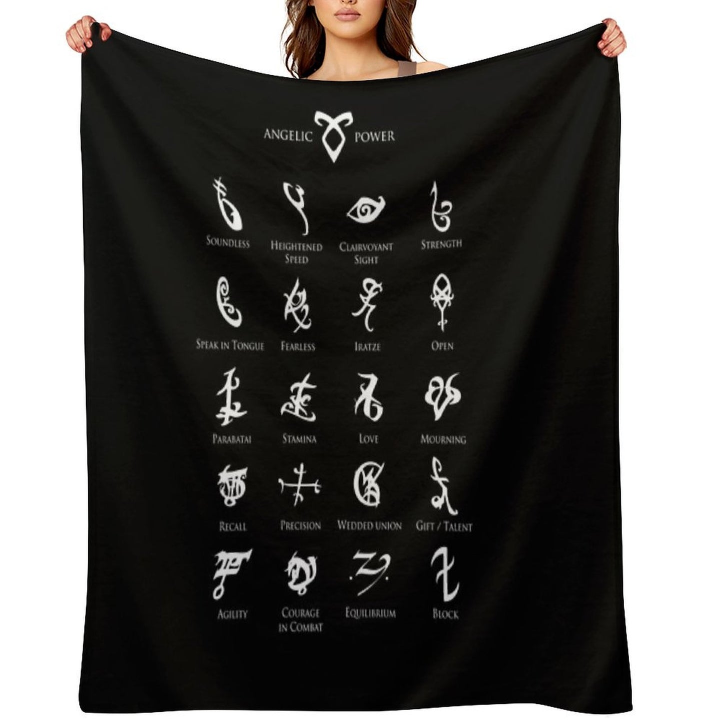 Runes Map Throw Blanket