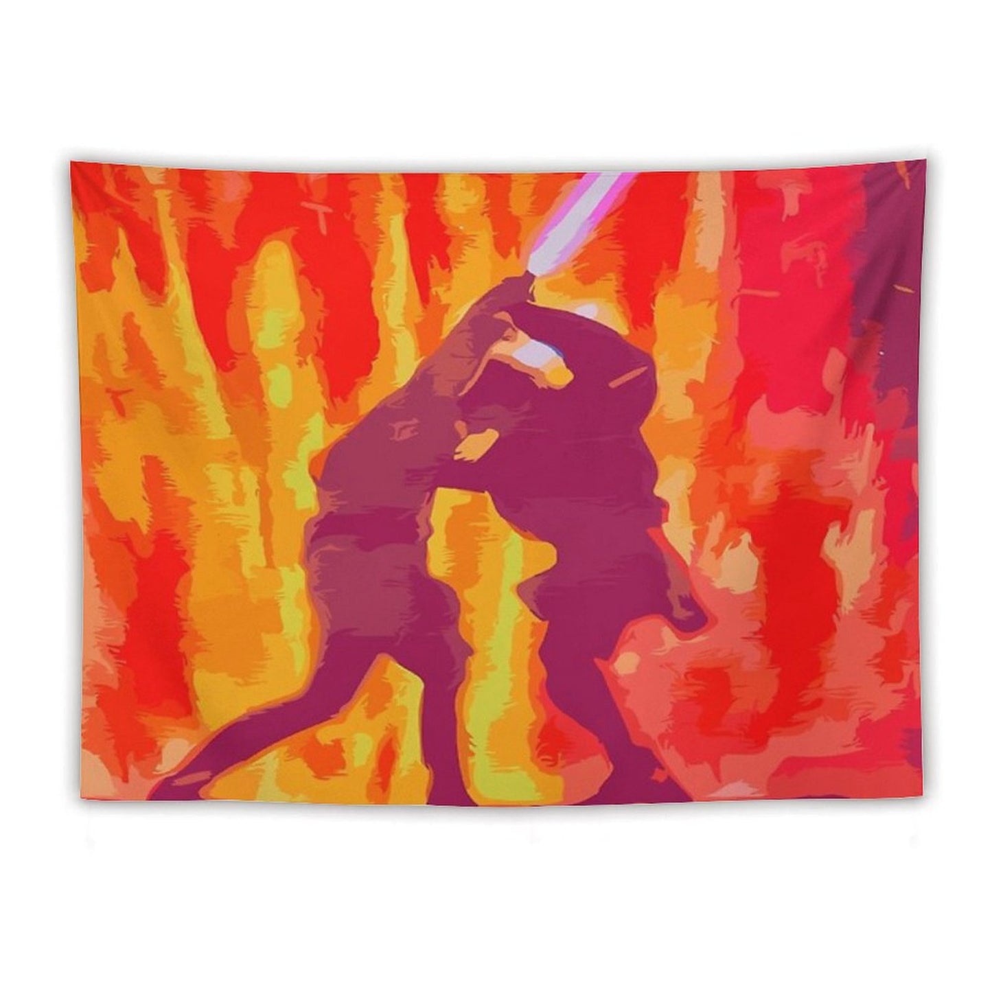 Anakin And Obi-Wan's Duel Tapestry