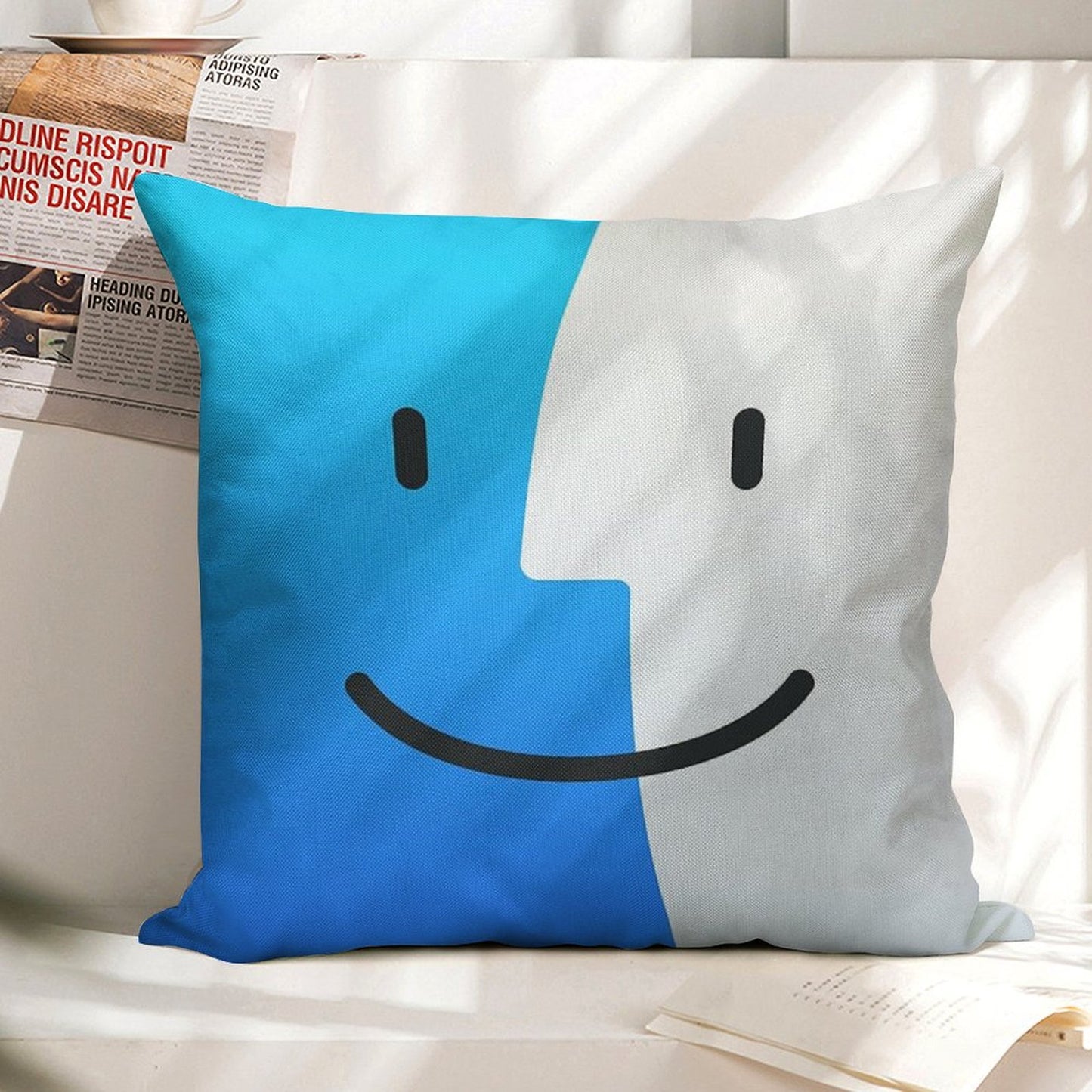 Finder Linen Throw Pillow Cover