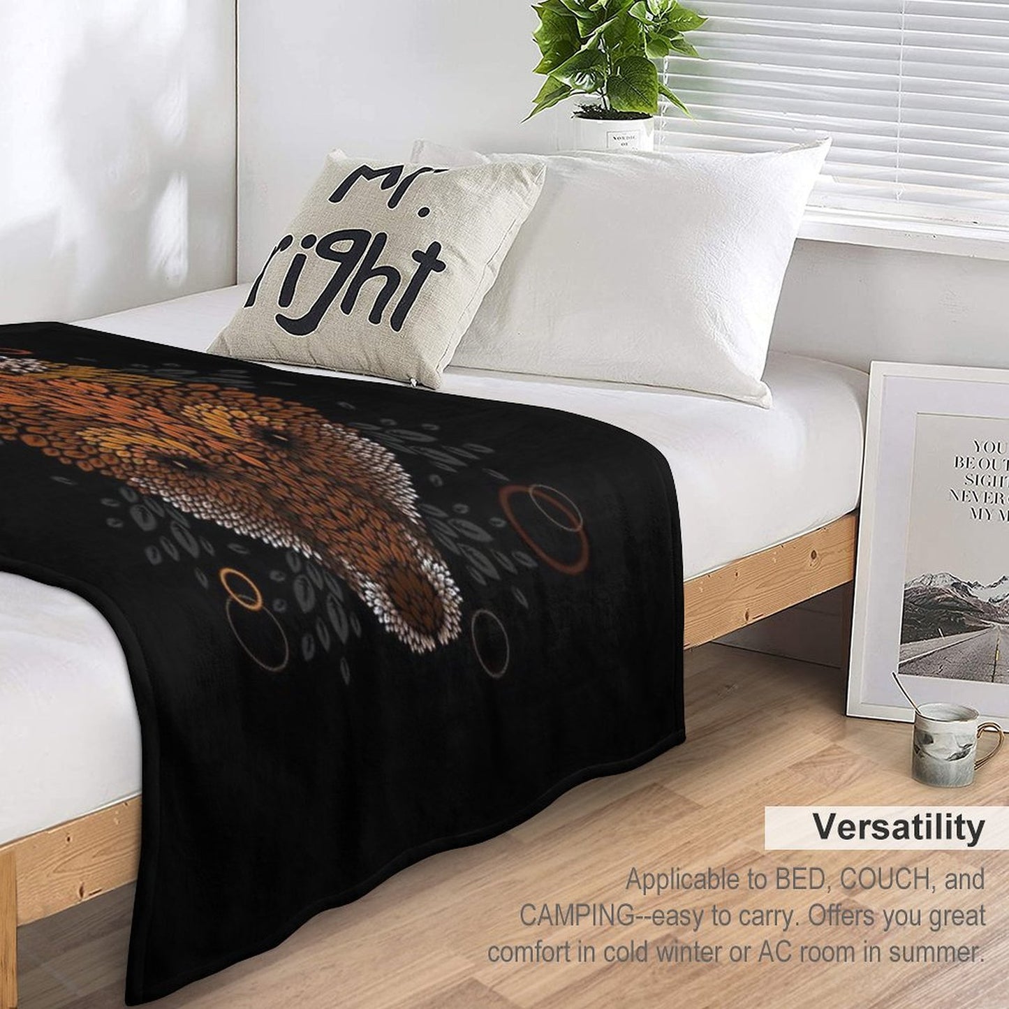 Fox Face Throw Blanket