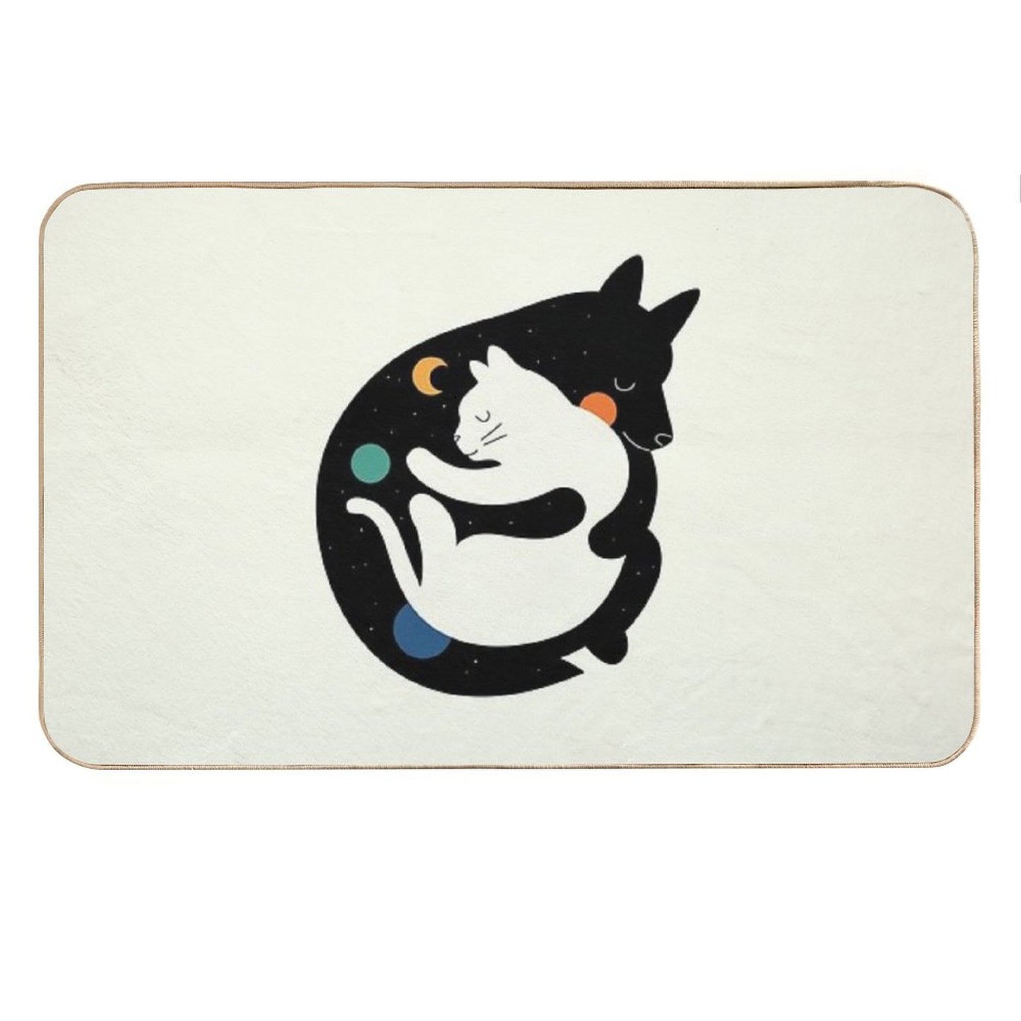More Hugs Less Fights Bath Mat