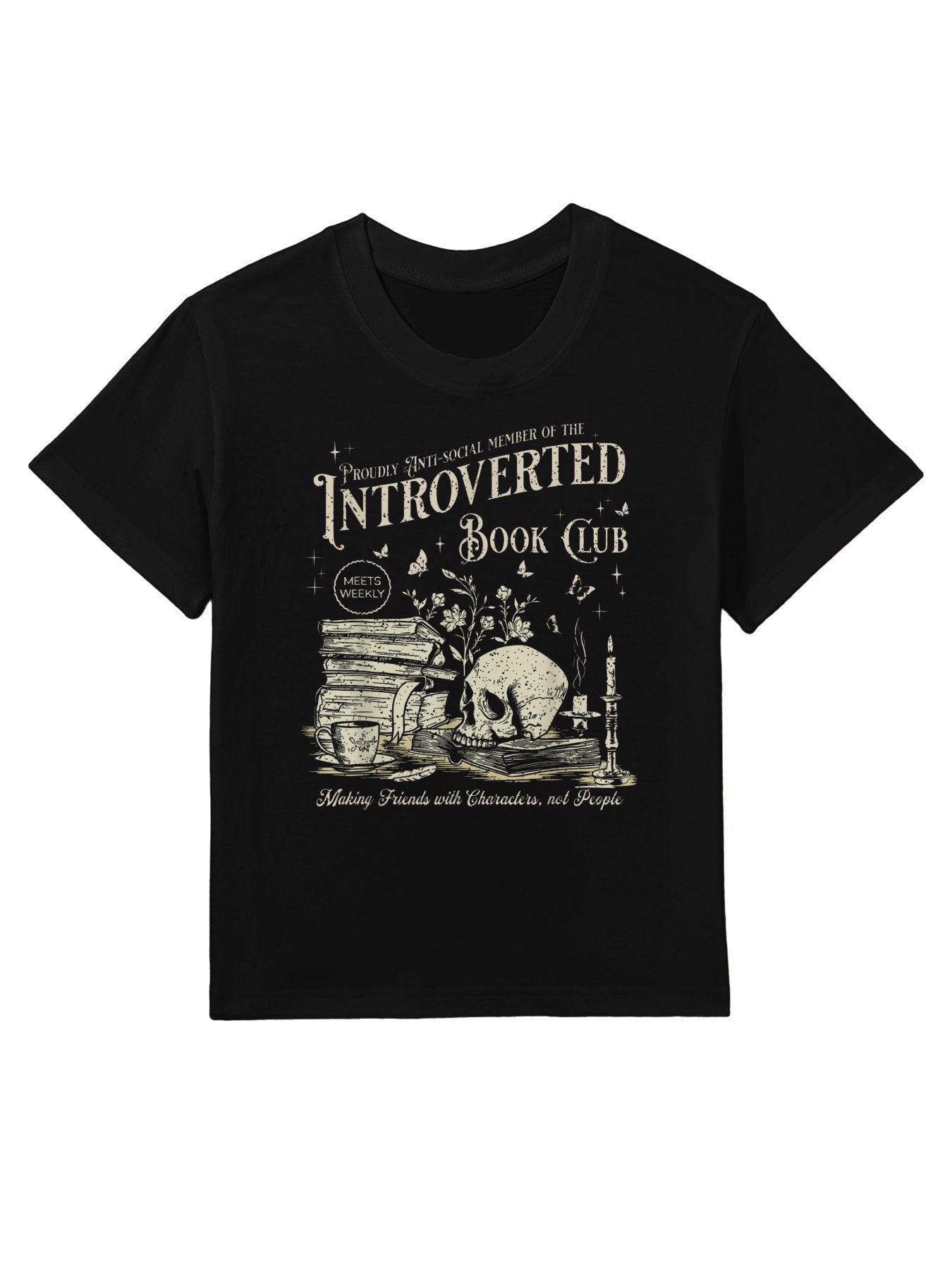 Retro Proud Anti Social Member Of Introverted Book Club Kids T-Shirt