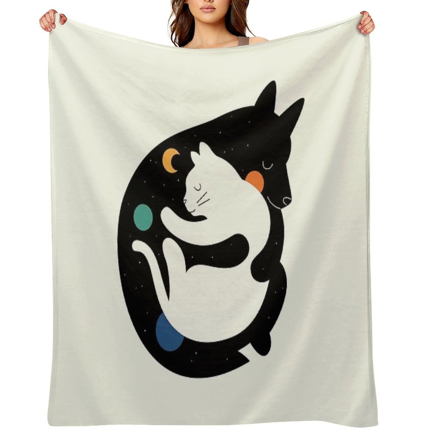 More Hugs Less Fights Throw Blanket
