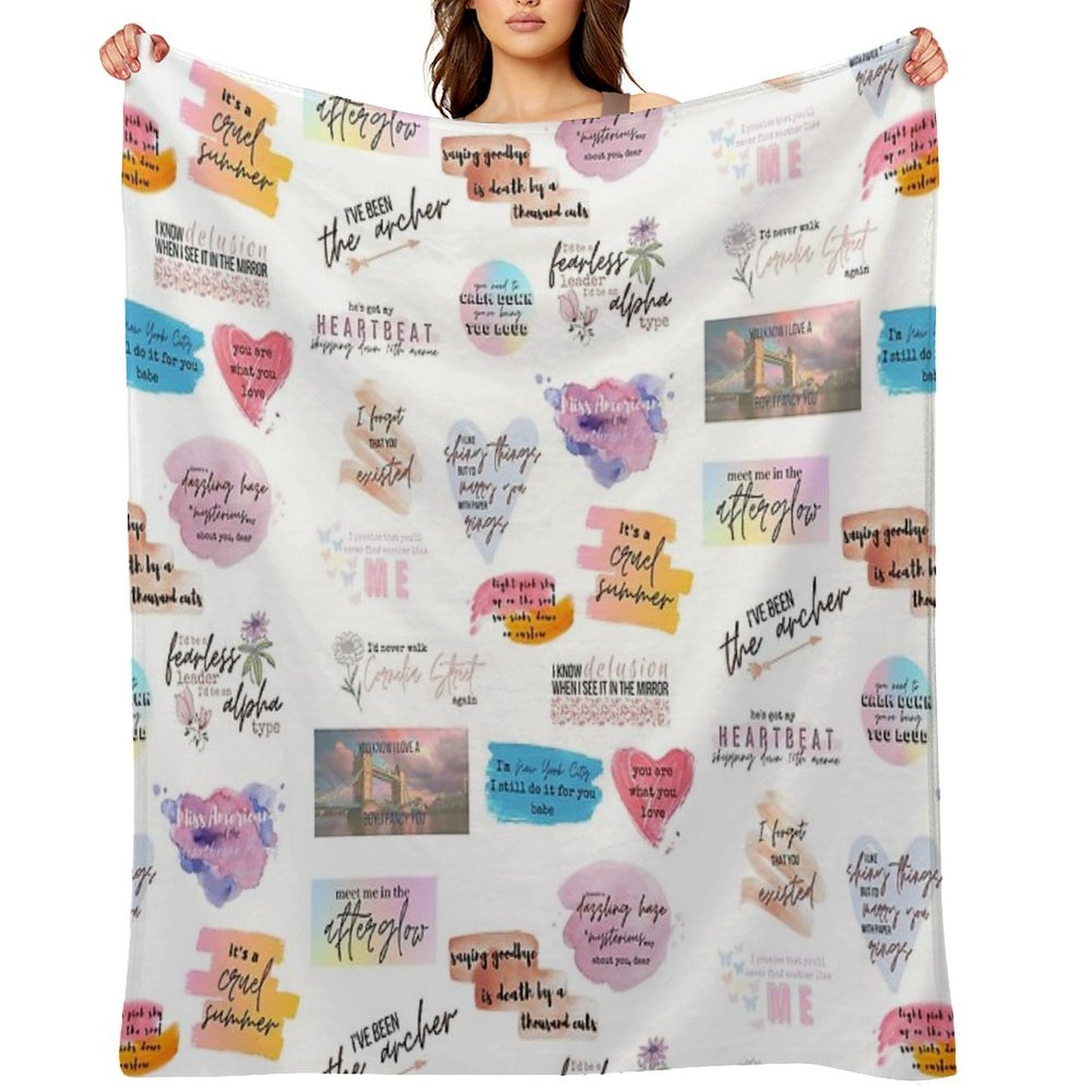 Lover Collage Throw Blanket