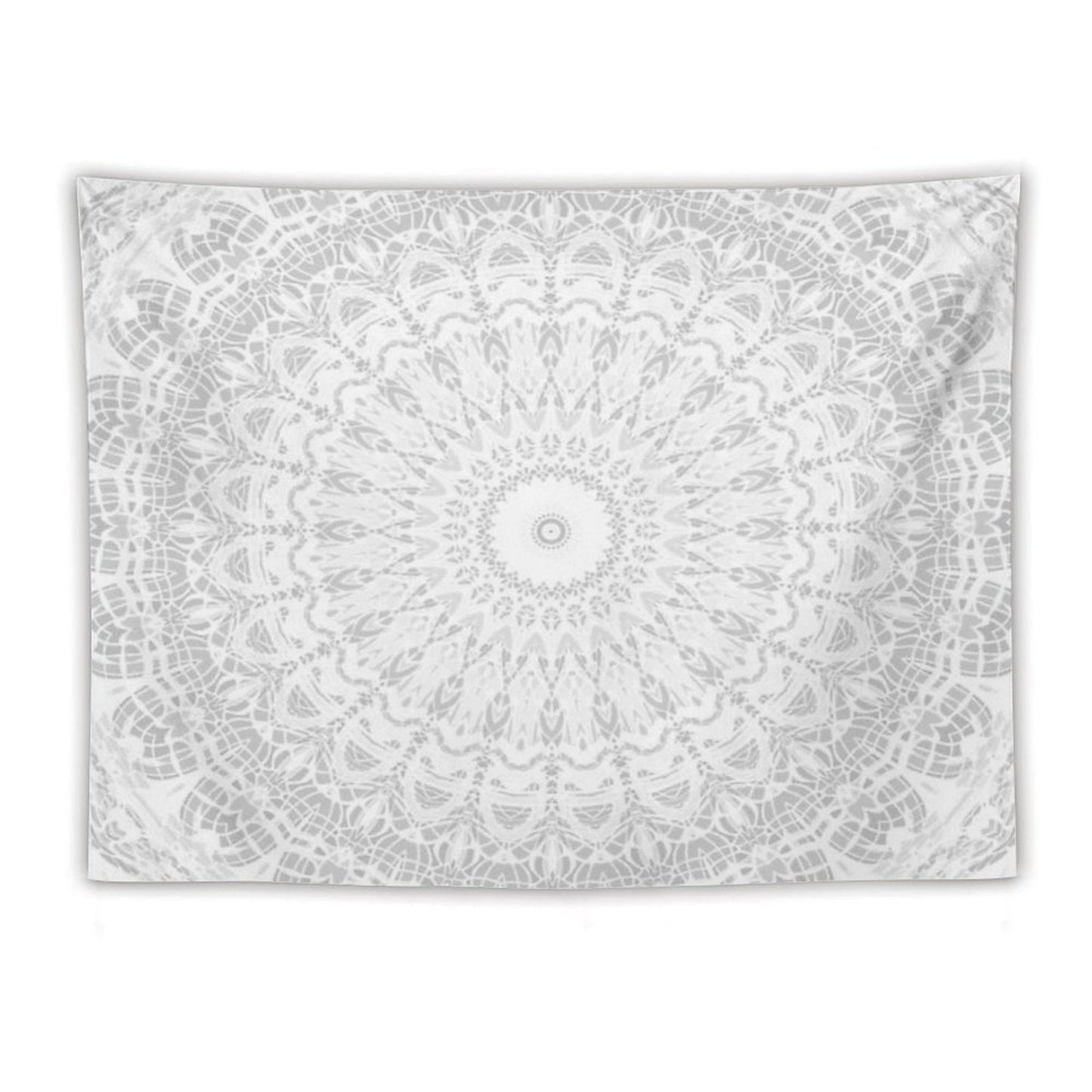 Grey Threads Mandala Tapestry