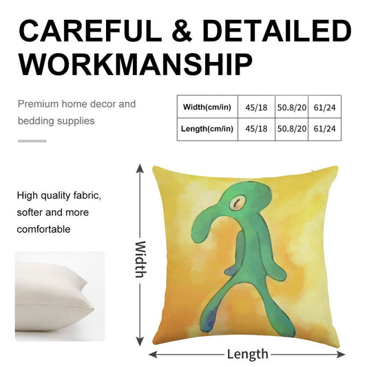 High Res Bold And Brash Repaint Linen Throw Pillow Cover